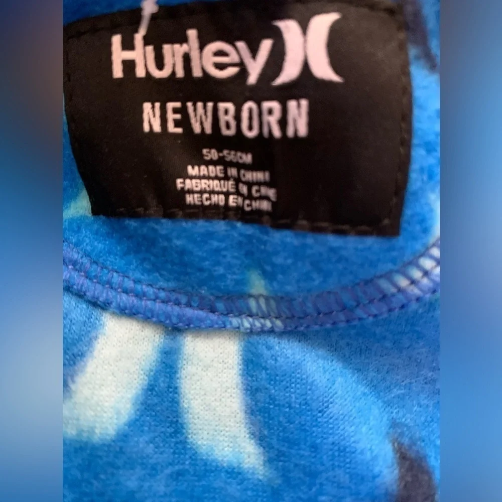 Hurley Newborn Footed Coverall